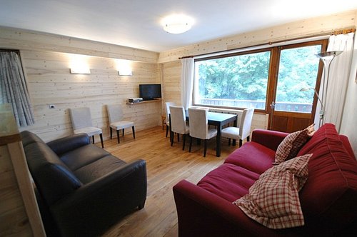Living area with door onto balcony