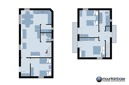 Floorplan (ground floor and 1st floor)