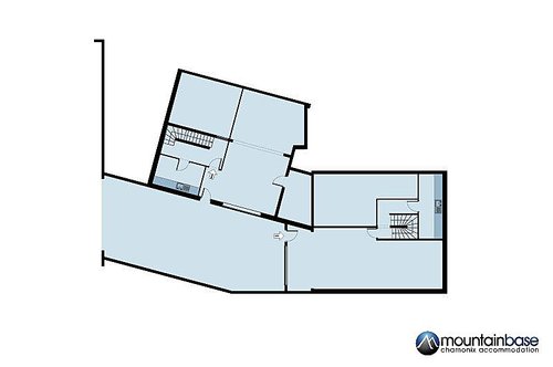 Floorplan Chalet des Liarets 3 & 4  (lower ground floor)