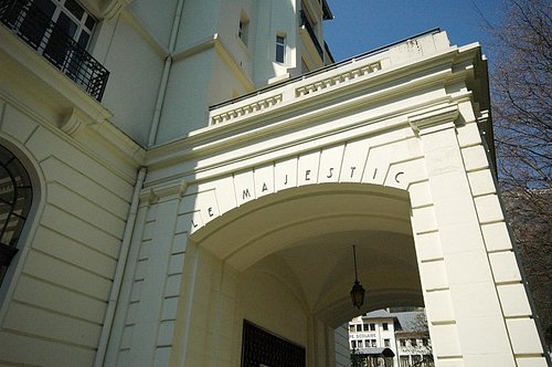 Majestic building entrance