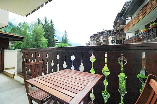 Balcony with outdoor furniture