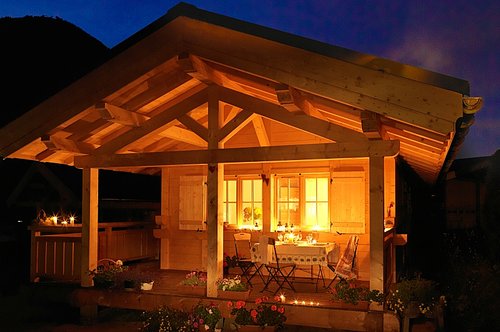 Dining in the evening