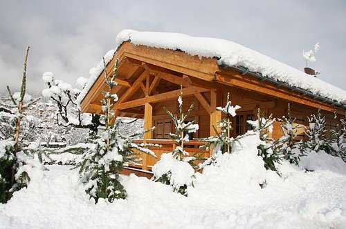 Each chalet has terace, garden & parking