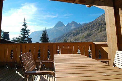 Balcony with outdoor furniture
