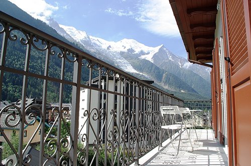 View of Mont Blanc from the balcony