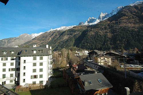 Summer view back towards town