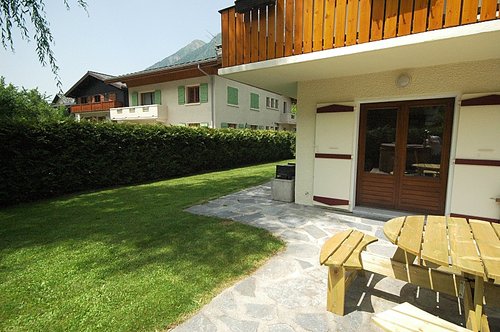 Garden with outdoor furniture