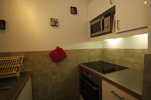 Oven, hob and microwave