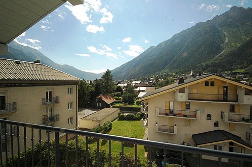 Views towards les Houches from balcony
