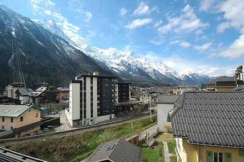 Mont Blanc and the Chamonix valley