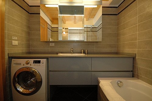 Bathroom with washer/dryer