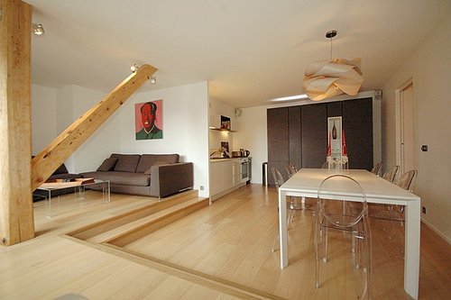 Open plan living area