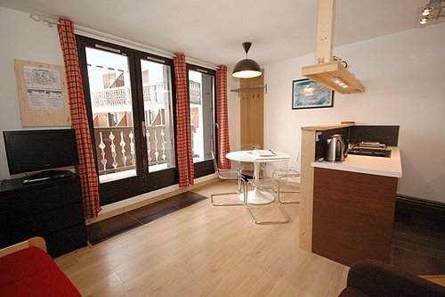 Glass doors onto balcony