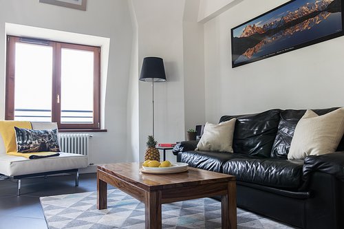 The comfortable seating area