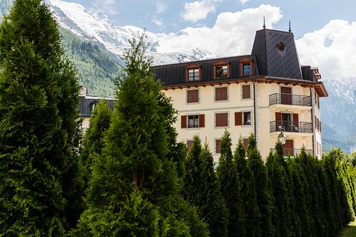 The exterior of the Alpes Residence