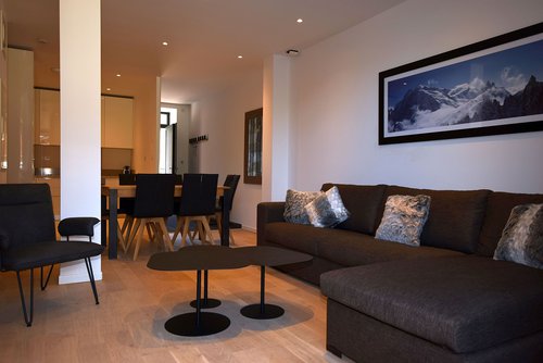 Modern open plan living area