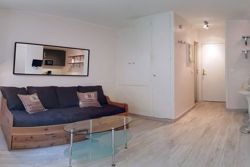 Bright, modern living area