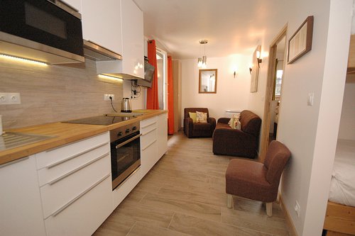 Iris 357's open plan kitchen/sitting room