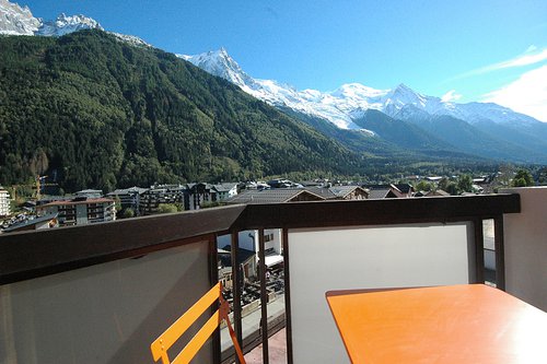 View of Mont Blanc from the balcony