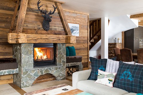 Fireplace with log burner