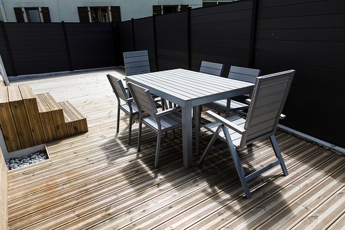 Terrace with outdoor furniture