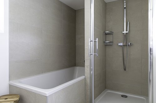 A bathroom in the apartment
