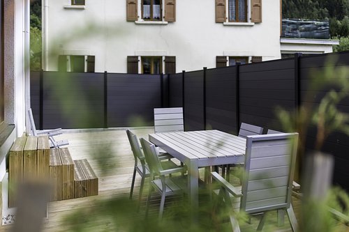 The patio in the apartment