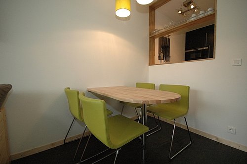 Dining table with comfortable seating