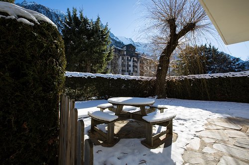 Garden with outdoor furniture