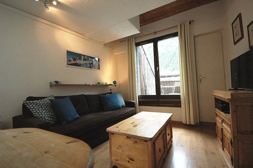 Glass doors onto balcony