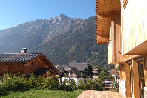Views of Brevent from the sunny deck