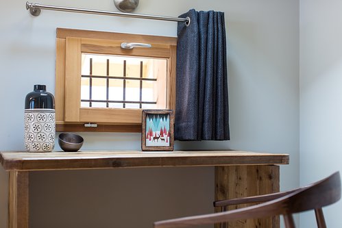 Contemporary alpine touches throughout