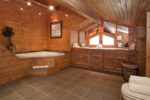 Master bedroom's ensuite with twin basins