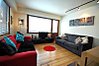 Living area with double sofabed