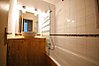 Bathroom with washing machine