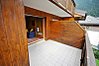 Large balcony with mountain views