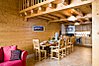 Open plan living area with lovely features
