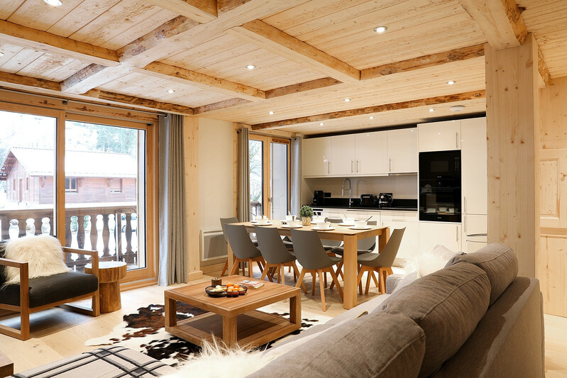 Open plan living area   |Espace de vie ouvert  