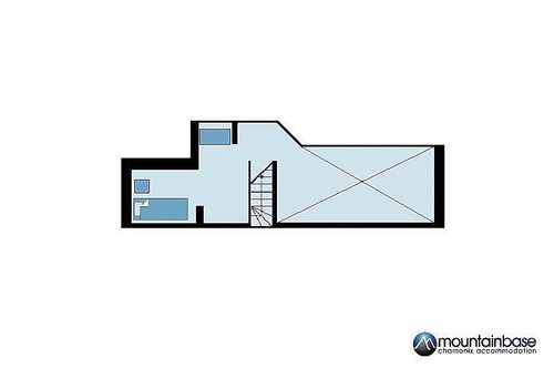 Les Alpes V floor plan (mezzanine) 