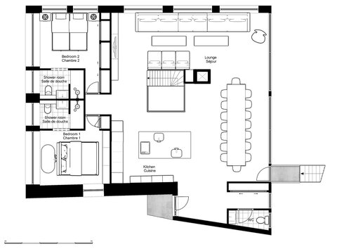 Chalet l'Orignal First Floor plan