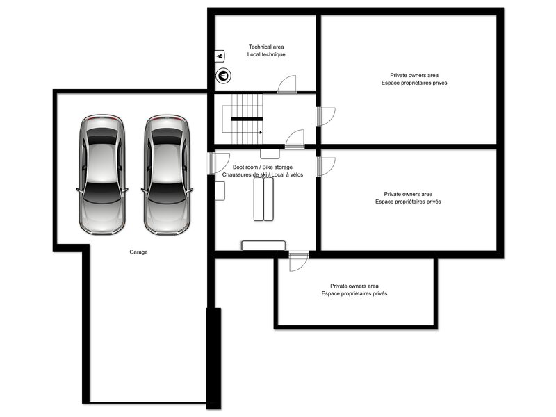 Rez-de-chaussée inférieur