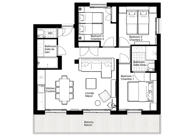 Plan d'étage de Blaitiere 6