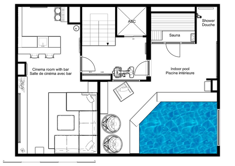 Rez-de-chaussée inférieur