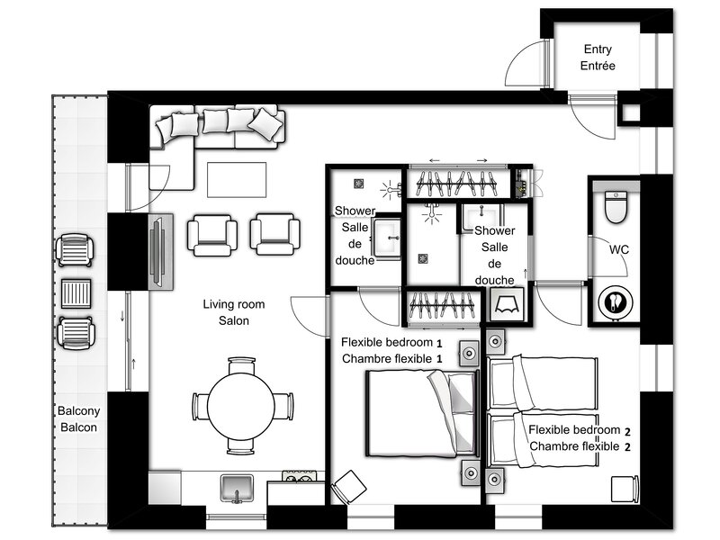 Chamois 4 floor plan