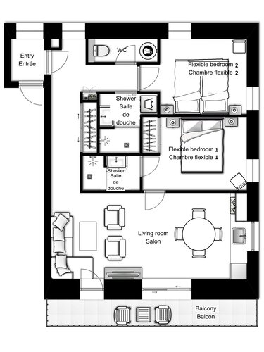 Chamois 4 floor plan