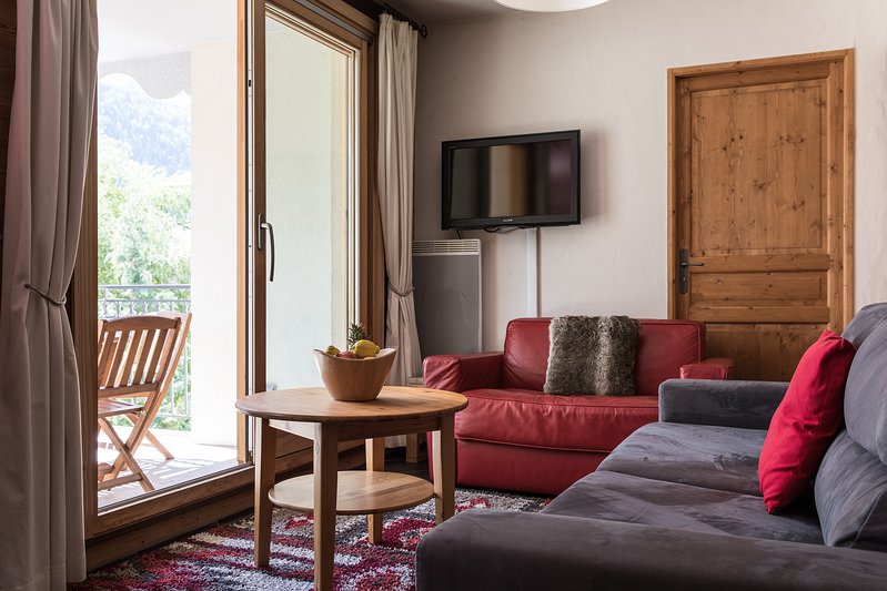 Lounge with mountain views|Salon avec vue sur la montagne
