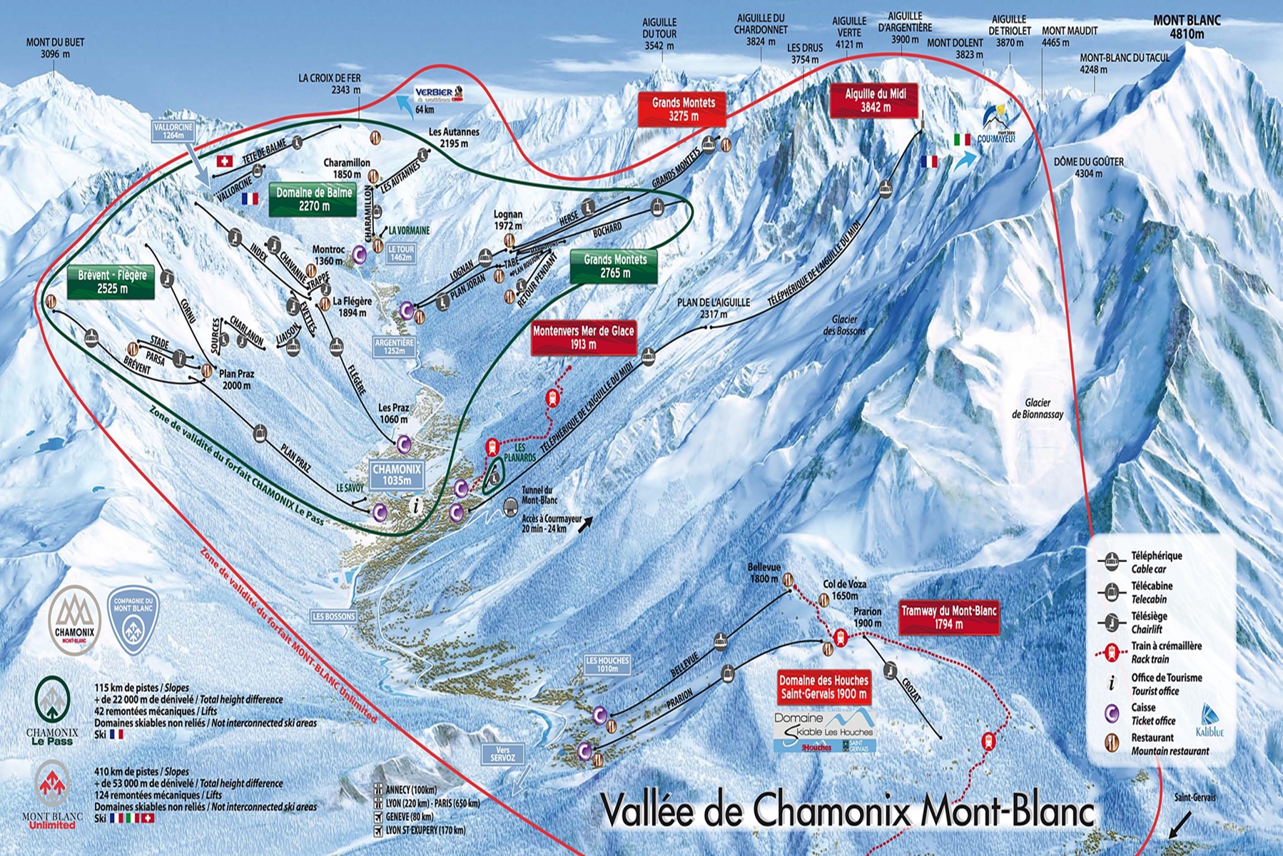 Mont Blanc Natural Resort Chamonix Ski Area